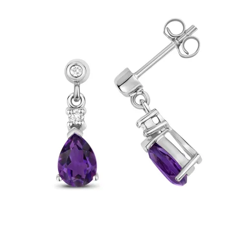 Amethyst Drop Earrings